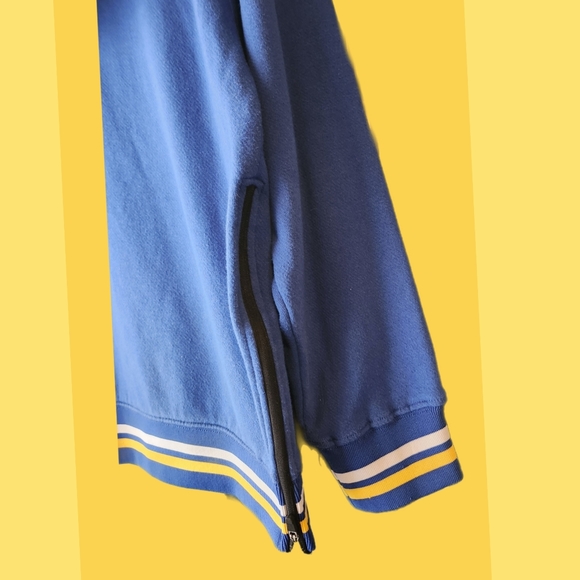 VINTAGE NBA GOLDEN STATE WARRIORS 1/2 ZIP YOUTH HOODIE - Picture 5 of 5